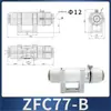 Filtro Neumático de Vacío Positivo y Negativo para Tubería ZFC100 ZFC200-04B -06B -08B Cartucho de Filtro de Algodón