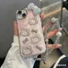 Laço Brilhante de Gatinho com Diamantes é Adequado para iPhone 17 Pro Max, Apple 15 Pro Max 3D e Novos Modelos 16P
