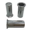 Tuerca remachable cerrada de acero inoxidable 304 de buena calidad, Tuerca remachable para agujero ciego con cabeza plana acanalada, Tapa remachable de agujero cerrado