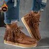 Transfronterizo Europeo y Americano 2025 Estilo Europeo Más Vendido Otoño e Invierno Zhuo Tian Botas Martin Retro Botines para Mujer Botines Cortos para Mujer Transfronterizo Venta al por Mayor Tallas Grandes