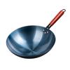 Olla de Hierro para Cocinar, Sin Recubrimiento, Engrosada, Hecha a Mano para Chefs y Restaurantes, Sartén Antiadherente Azul Pre-recubierta