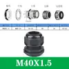 Conector impermeável de nylon poroso para cabo M20/PG16 conector de plástico Cabeça Grande selada para cabo trava fixa porca de fixação
