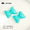 Colgante de Lazo Brillante Color Macarrón Acrílico Accesorio Colgante para Bolso Material de Decoración DIY Adorno Hecho a Mano para Ropa