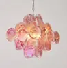 Lustre de Vidro Murano Transfronteiriço Francês Retrô de Alto Padrão para Sala de Jantar Luz de Luxo Leve Luminárias de Arte para Quarto