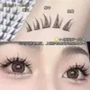 Cílios Postiços Sem Cola, Cílios Superiores de Girassol, Cílios Segmentados de Três Partes, Alta Qualidade, Naturais, Puros, Espessos, Não Precisa Remover