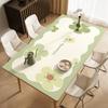 Mantel de Mesa Floral Fresco Impermeable y Anti-Manchas Rectangular 2025 Lujo Accesible Gama Alta Alfombrilla de Protección para Escritorio Sin Lavar