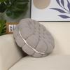 Cojín de Terciopelo de Cordero con Forma de Galleta Simulada Cojín Cojín de Sofá Cojín de Cama Almohada Lumbar Almohada Almohada de Cintura de Cabecera