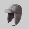 Gorro de Invierno para Mujer 2025 Nuevo Estilo Gorro de Algodón con Relleno de Plumas Otoño e Invierno para Ciclismo Protección para los Oídos a Prueba de Viento Engrosado Cálido Gorro Lei Feng