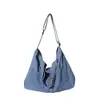 Bolsa de Ombro Jeans Estilo Japonês, Bolsa de Compras de Grande Capacidade, Bolsa para Mãe, Bolsa Tote, Bolsa Jeans Casual para Tutoria, Bolsa de Trabalho