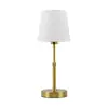 Lámpara de Mesa de Metal para Tela Francesa Transfronteriza Internacional Lámpara de Noche Creativa Vintage para Restaurante LED Recargable Venta al por Mayor Lámpara LED