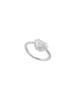 Anel de prata Lace Edge Pure Love Light Luxury Niche Advanced Anel de dedo elegante All-match ajustável para mulheres