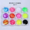2023 Novo Celebridade da Internet Nail Art Japonês Ultra-fino Pétala de Flor de Cerejeira Lantejoulas Terno Flash Fosco Lantejoulas de Unha Europeias e Americanas