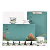 Juego de Té de Cerámica Dehua Regalo Festival de Medio Otoño Porcelana Blanca de Alta Calidad 10 Tazas de Té Caja de Regalo Soporte para Pedido de Logotipo