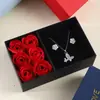 Caixa de Joias Janela Transfronteiriça 6 Caixas de Flores de Sabão para Joias Embalagem para Colar Joia Pulseira Fabricante Atacado em Estoque