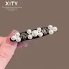 Nuevo y Elegante Pasador de Perlas, Pinza de Pato para Mujer, Pinza Lateral de Pedrería de Lujo Ligero, Pasador de Gama Alta, Pinza para Flequillo, Accesorio para el Cabello