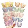 Flequillo Pequeño con Pinza Mariposa Niños Linda Niña Accesorio para el Cabello Niña Accesorio para el Cabello Estilo Hada Colorido Pinza Lateral para Niñas