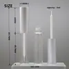 Botella vacía transparente de 5 ml para pegamento de pestañas postizas con aplicador de pincel, tubo para líquido de crecimiento de sérum para pestañas, material de embalaje para cosméticos de belleza