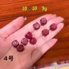 Accesorios de Arena Púrpura Dorada de Alto Contenido Natural Cinabrio Accesorios de Corazón de Buda para Bebé Accesorios para Manualidades Pulsera de Cuentas Sueltas