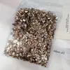Rhinestones para Uñas Color Champagne de Fondo Plano Paquete Mayorista de 1440 Piezas, Incluyendo Rhinestones para Uñas de Forma Gota de Agua Grande y Pequeña, Cubo, Octágono Largo e Irregular