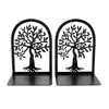Soportalibros Metálicos Transfronterizos, Suministros de Estudio Sombra de Árbol, Atril de Lectura, Portadocumentos Retro Hueco, Tope para Libros, Stock Listo del Fabricante
