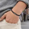 Amazon Comércio Exterior Pai e Filho Cartão Pulseira de Aço Inoxidável Moda Personalidade Estilo Hip-Hop Joia de Mão Presente Masculino