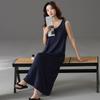 Vestido Regata Fresco de Modal para Verão com Bojo Embutido para Mulheres, Estilo 2025, Pode Ser Usado como Roupa de Casa