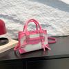 Bolsa Quadrada Pequena de Moda Tendência de Nicho 2026 Nova Cor de Verão Color Block Simples Versátil para Ombro Transversal Bolsa de Mão