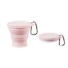 Vaso Plegable de Silicona Deng Ye Resistente a la Temperatura Vaso de Agua para Exteriores de Silicona con Tapa Portátil Retráctil Vaso para Enjuague Bucal 180ml