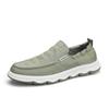 Zapatos de hombre de tela de seda de hielo de moda de cuatro estaciones, zapatos casuales de manga larga, zapatos perezosos, zapatos de lona bajos transpirables, una generación de cabello