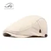 Boina Masculina Estilo Coreano Primavera e Verão Fina Respirável Chapéu Feminino Vintage Artista Chapéu Tendência