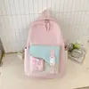 Mochila de Estilo Nuevo para Mujer, Gran Capacidad, Sencilla, Moderna, Fresca y Dulce, Mochila para Estudiantes de Secundaria, Bolso Escolar Casual para Estudiantes