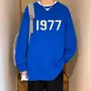 2024 Nuevo retro japonés 1977 camiseta manga larga hombre vibe moda nacional High Street suéter hombro caído prenda interior primavera y otoño