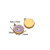 Ojo de Goteo de Aceite y Colgante para Palma de Acero Inoxidable Oro de 18K Moda DIY Accesorios para Collares Pulseras Pendientes Joyería al por Mayor