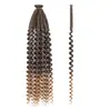 Peluca de Rastas Africanas Largas y Rizadas Transfronteriza 24 pulgadas Rastas de Fieltro Extensiones de Cabello Tejidas a Mano Rastas Locs Peluca Rizada