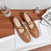 Zapatos Mary Jane de Nuevo Estilo Otoñal para Mujer, Suelas Suaves Que No Cansan los Pies, Zapatos Planos Elegantes Transpirables con Corte Trenzado para Mujer, Estilo Francés 2025
