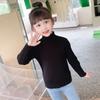 [en stock] Suéter Base para Niña Primavera y Otoño Coreano Beige Bebé Niña Otoño e Invierno Cuello Alto Interior Suéter Tejido