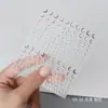 Aha ¡Sueña en Grande y Estrellas Pequeñas Lindas Pegatinas para Uñas Arte de Uñas Estrella Creciente Estilo Japonés Dorado y Plateado Negro y Blanco Decoraciones para Uñas
