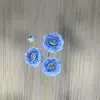 Nova Flor Artificial Peônia de 4 Cabeças Fundo para Salão de Casamento Decoração Suave Flor para Guia de Estrada Arranjo de Flores Flor de Mesa para Casa Flor para Exportação