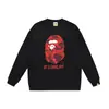 Moletom Bape Ape Head Marca Tendência Estampado Gola Redonda Outono Inverno Novo Moda Hip-Hop Unissex Ins Transfronteiriço Ape Head
