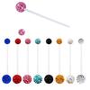E-commerce transfronterizo nuevo Shambhala diamante completo clavo para el ombligo Diamante transparente varilla suave fabricantes anillo para el ombligo para mujeres embarazadas punto
