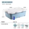Caja de almacenamiento para cama, caja de almacenamiento para el hogar con ruedas planas, tipo cajón, para ropa, colcha, acabado de plástico