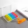 Caja de Medicamentos Portátil Pequeña con Múltiples Compartimentos de Amazon Transfronteriza Que Puede Usarse Durante Una Semana y Se Puede Dividir en Siete Días. Caja de Medicina Portátil