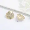 Pendientes de Temperamento de Moda Retro Ins Simples Transfronterizos Europeos y Americanos Personalidad Nicho Diseño Único Forma Irregular Pendientes para Mujer