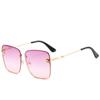 Gafas de Sol Abejita Más Vendidas Tendencia Europea y Americana Street Shot Gafas de Montura Grande Estilo Mismo que Celebridades de Internet INS para Mujer