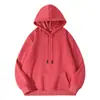 Sudadera de Algodón Puro de Invierno con Logo Personalizado Ropa de Trabajo Sudadera con Capucha y Forro Polar Pulóver Cuello Redondo Camisa para Reunión Anual Uniforme de Clase