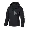 Jaqueta Casual com Capuz de Três Camadas Popular para Primavera e Outono Jaqueta Simples para Homem Jaqueta de Montanhismo Outdoor Transfronteiriça para Homem