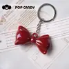 Llavero Elegante Rojo Grande Ankora Colgante de Lazo Corazón Otoño e Invierno Joyería DIY Cuelga Bolsos Cordón Decorativo