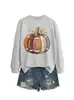 Amazon eBay sitio independiente moda divertida para mujer nuevo rugby calabaza hoja de arce otoño e invierno sudadera camisa de comercio exterior