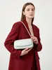 Bolso Versátil de Estilo Coreano, Moderno y a la Moda, Bolso de Mano Cruzado para Mujer, Bolso de Hombro Único de Cuero Genuino para Mujer, Bolso Simple para Debajo del Brazo