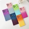 Funda para Teléfono Móvil Magnética de Succión con Sensación de Piel Cuadrada Degradada Adecuada para Iphone17Promax Apple 16 Suave 15 Película para Lente 14
